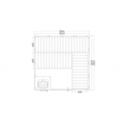 Sauna fińska Wellfun Large Sentiotec Harvia
